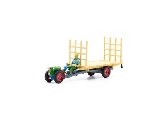 ACE 008732 Rapid mit Anhänger und Fahrerfigur - H0 (1:87) | Bild 1