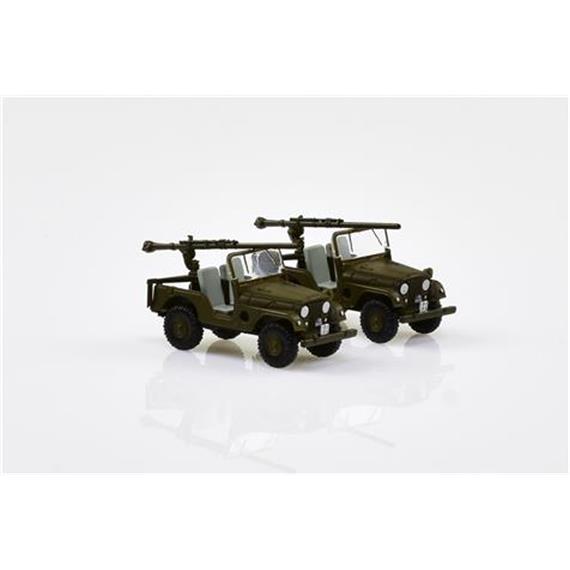 ACE Arwico Collection Edition 005106 Willys Jeep M38A1 PAK58-Panzer Abwehr (2 Stk.) CH H0