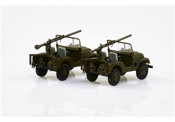 ACE Arwico Collection Edition 005106 Willys Jeep M38A1 PAK58-Panzer Abwehr (2 Stk.) CH H0 | Bild 2