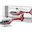 ACE TOY 001109 EC-135 Air-Glaciers Helikopter Midi (Light+Sound) white | Bild 1