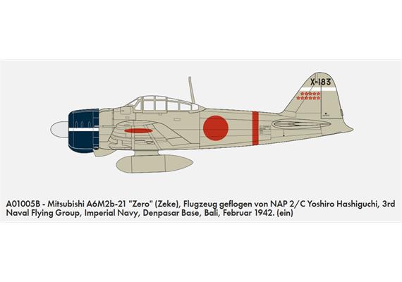 Airfix A01005B Mitsubishi A6M2b Zero - Massstab 1:72 | Bild 2