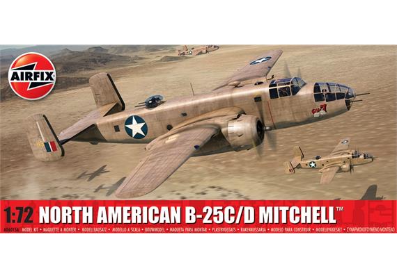 Airfix A06015A North American B-25C/D Mitchell, Bausatz - Massstab 1:72 | Bild 1