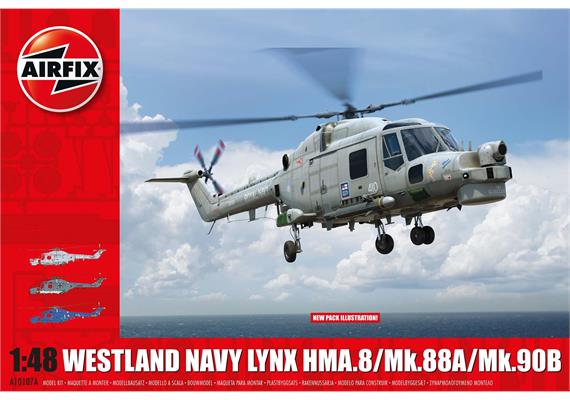 Airfix A10107A Westland Navy Lynx Mk.88A/HMA.8/Mk.90B, Bausatz - Massstab 1:48