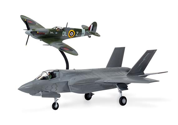 Airfix A50190 Then and Now' Spitfire Mk.Vc & F-35B Lightning II - Massstab 1:72 | Bild 2