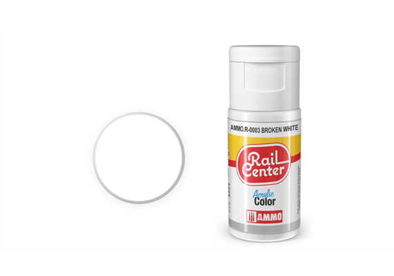 AMMO R-0003 Rail Center Weiß, matt, Acrylfarbe, 20 ml