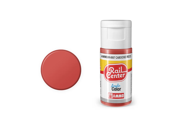 AMMO R-0007 Rail Center Caboose-Rot, matt, Acrylfarbe, 20 ml