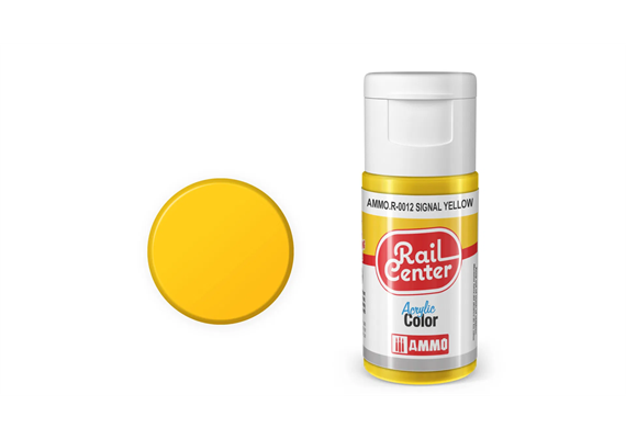 AMMO R-0012 Rail Center Signalgelb, matt, Acrylfarbe, 20 ml
