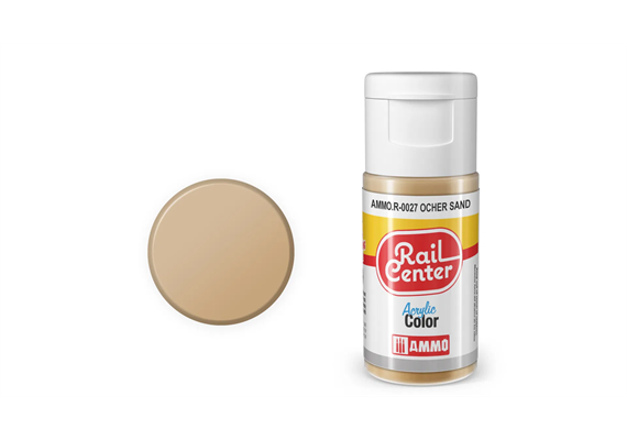 AMMO R-0027 Rail Center Sandocker, matt, Acrylfarbe, 20 ml