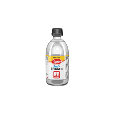 AMMO R-0501 Rail Center Acryl Verdünner, 500 ml - H0, TT, N, Z, 0, 1, G, H0m, H0e