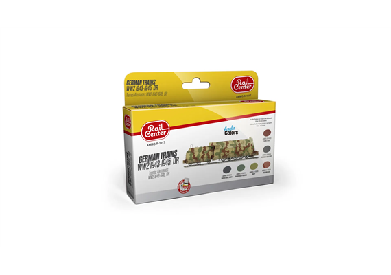AMMO R-1017 Rail Center Deutsche Züge DR, 2. WK 1943-1945, Farb-Set