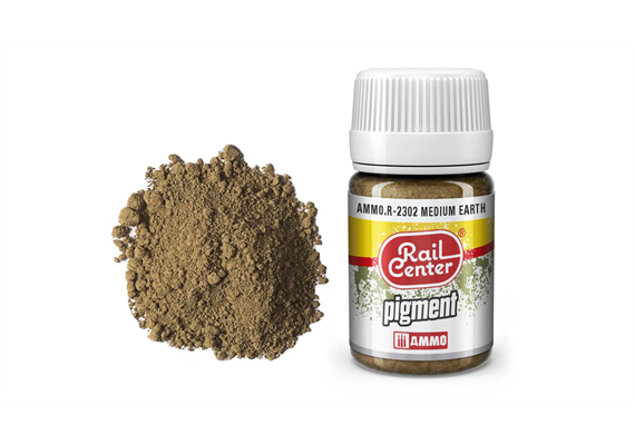 AMMO R-2302 Rail Center Mittelbraune Erde, Pigmente, 35 ml