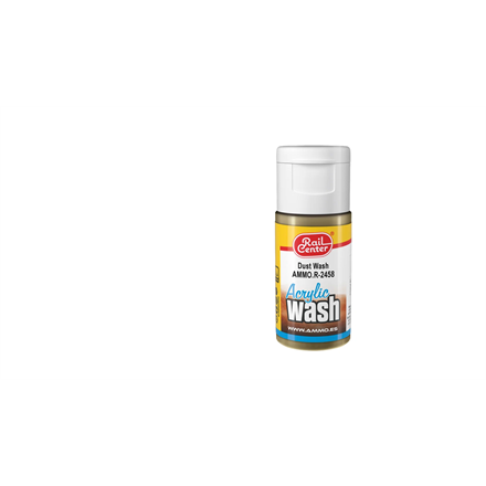 AMMO R-2458 Staub, Acryl Wash, Inhalt 15ml - H0, TT, N, Z, 0, 1, G, H0m, H0e