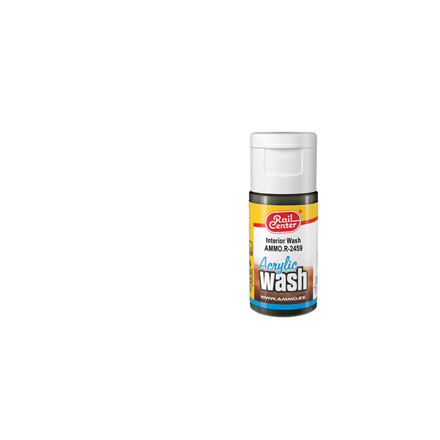 AMMO R-2459 Innenbereich, Acryl Wash, Inhalt 15ml - H0, TT, N, Z, 0, 1, G, H0m, H0e