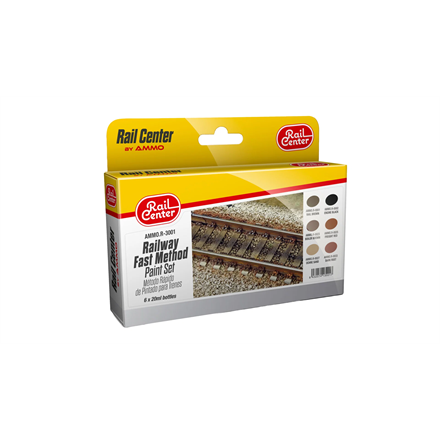 AMMO R-3001 Schnelllackierung der Gleise, Farb-Set