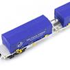 Arnold HN6659 4-achsiger Containertragwagen mit 2x blau 22' coil - N (1:160) | Bild 4