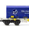 Arnold HN6659 4-achsiger Containertragwagen mit 2x blau 22' coil - N (1:160) | Bild 2