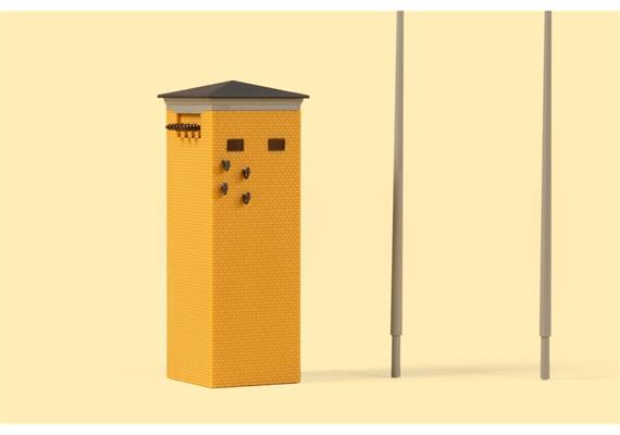 Auhagen 14489 Transformatorenhäuschen mit Betonmasten - N (1:160) | Bild 5