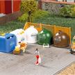 Auhagen 41695 Recycling-Container mit Zubehör - H0 (1:87) | Bild 1
