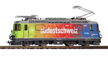 Bemo 1258 175 RhB Ge 4/4 II 631 Werbelok "Südostschweiz", analog - H0m (1:87)
