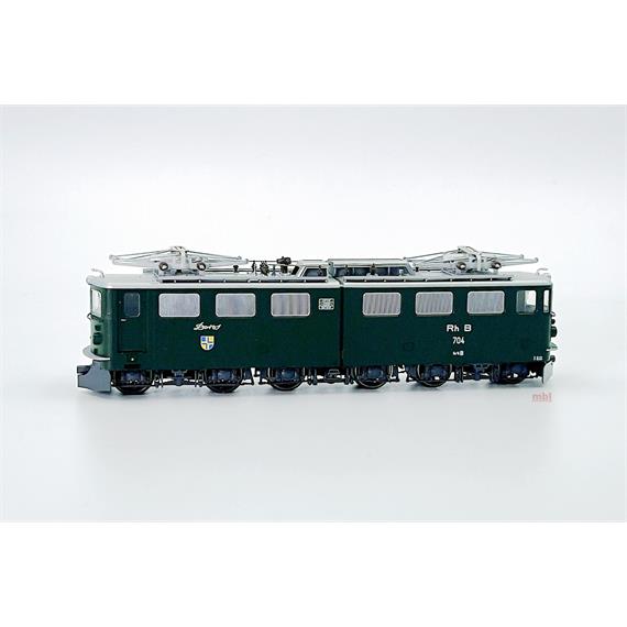 Bemo 1354 114 RhB Ge 6/6 II 704 "Davos" grün LokSound - H0m (1:87)