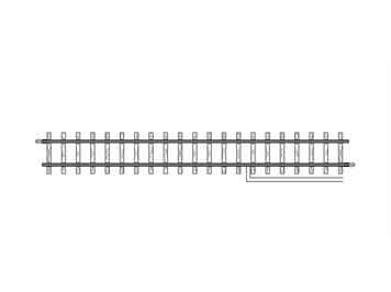 Bemo 4283 000 Anschlussgleis, 162,3 mm - H0m (1:87)