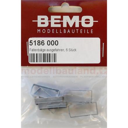 Bemo 5186 000 Faltenbalg ausgefahren, 6 Stück - H0m (1:87)