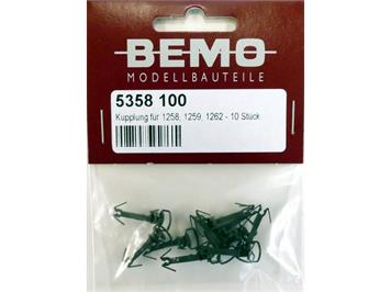 Bemo 5358 100 Kupplung für 1258, 1259, 1262 - Inhalt: 10 Stück - H0m (1:87)