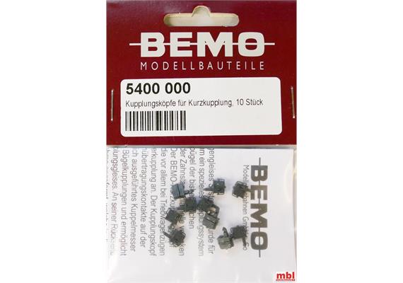 Bemo 5400 000 Kupplungsköpfe für Kurzkupplungsköpfe, 10 Stück - H0m (1:87) | Bild 1