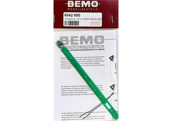 BEMO 6542 600 LED-Innenbeleuchtung für 3593-3694, für 2L & 3L - H0m