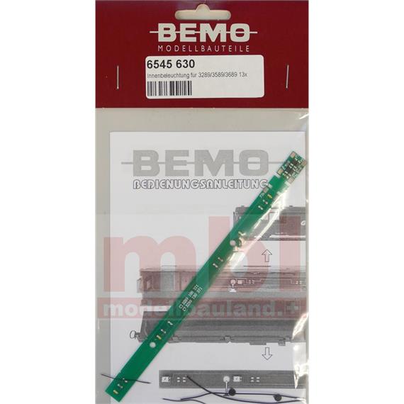 Bemo 6545630 LED Innenbeleuchtung für 3289/3589/3689 13x - H0m (1:87)