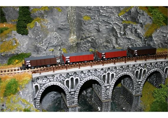 Bemo RhB 4er Set Ek braun 80er/90er Jahre | Bild 2