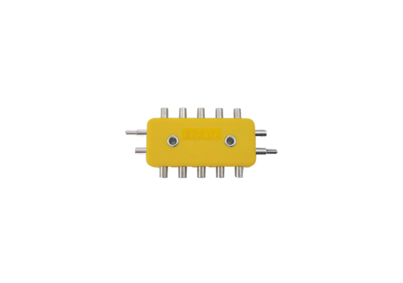 Brawa 2593 Verteilerplatte gelb 5-fach für 1,6 mm-Stecker