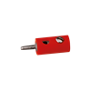 Brawa 3052 Stecker rund 2,5 mm rot, 10 Stück