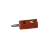 Brawa 3054 Stecker rund 2,5 mm braun, 10 Stück