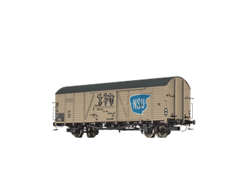 Brawa 50471 GEDECKTER GÜTERWAGEN GLR 23 "NSU" DER DB, DC 2L - H0 (1:87)