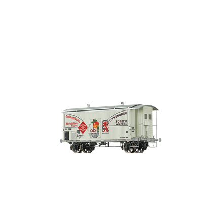 BRAWA 50972 Gedeckter Güterwagen K2 "Salmenbräu - obi - Löwenbräu" SBB - H0 (1:87)