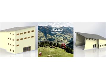 Brawa 6343 Gebäudebausatz zur Hahnenkamm Berg- und Talstation - H0 (1:87)