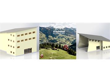 Brawa 6343 Gebäudebausatz zur Hahnenkamm Berg- und Talstation - H0 (1:87)