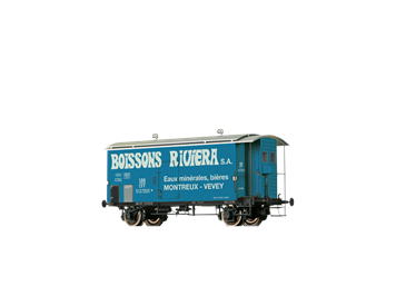 BRAWA 47879 H0 Güterwagen K2 SBB, III, Boissons Riviera, Montreux - Vevey (CH)