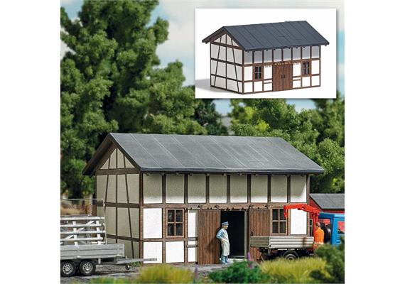 Busch 1553 Lagerschuppen - Aktion H0