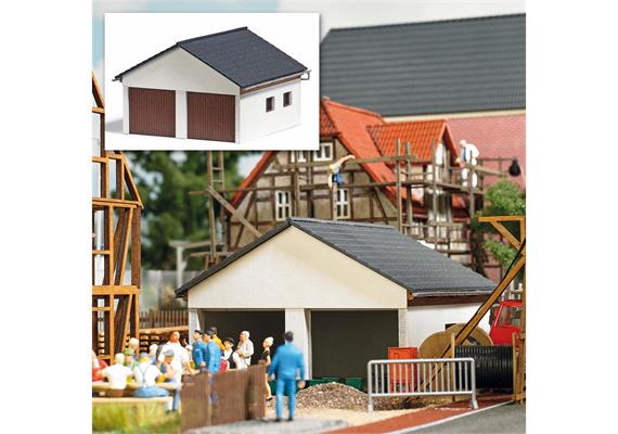 Busch 1647 Doppelgarage H0