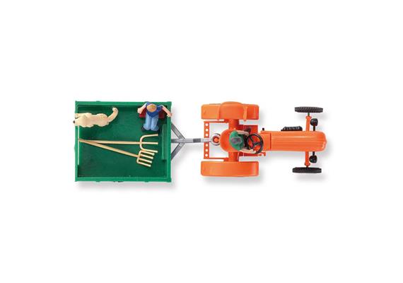 Busch 50052 Allgaier A 111 L mit Einachsanhänger und Figuren - H0 (1:87) | Bild 2