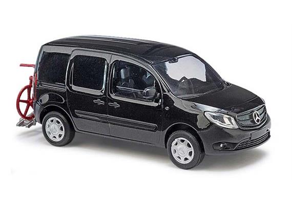 Busch 50661 Mercedes-Benz Citan, Kombi mit Fahrradtra¨ger und Mountainbike, Bj. 2013 HO
