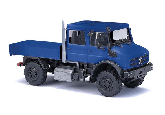 Busch 51082 Mercedes-Benz Unimog U 5023 / Doppelkabine, blau "Formneuheit" - H0 (1:87)