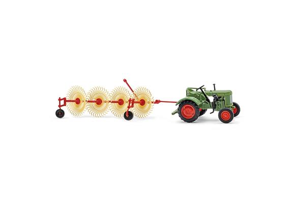Busch 54155 Fendt F 15 Dieselross mit Bautz Spinne BS4 - H0 (1:87)