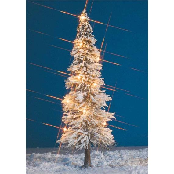 Busch 8624 Weihnachtsbaum mit 9 Kerzenlampen, ca. 195 mm hoch - Spur 1/G