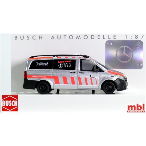 Busch 51100.146 MB Vito Kastenwagen KaPo Luzern, Sonderserie, H0 (1:87)