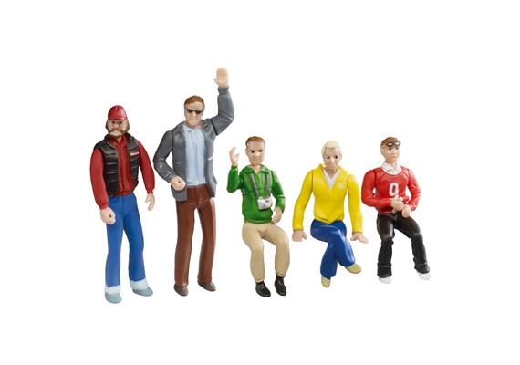 Carrera 20021127 Figurensatz Zuschauer 5 Personen (3 Sitzende / 2 Stehende) 1:32 | Bild 1