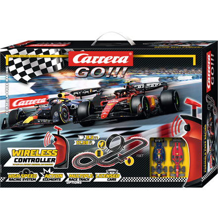 Carrera 20062581 GO! F1 Formula Free Racing Wireless 5.3 m Start-Set - Massstab 1:43
