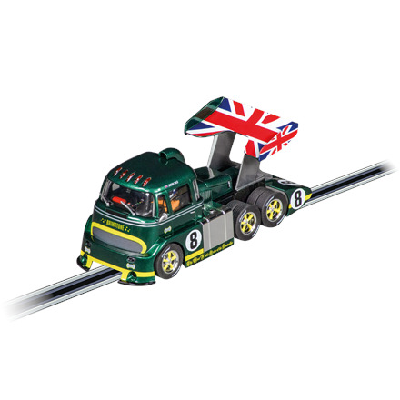 Carrera D132 20031093 Racetruck Cabover "British Racing Green, No.8"